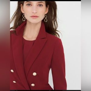 WHBM Trophy Jacket Red with Gold Buttons - Size 10